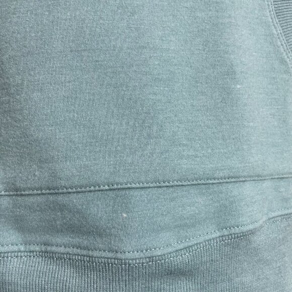 Marika Hoodie Sweatshirt Women Cutout Detail Heather Blue Smoke French Terry Med - Picture 8 of 13